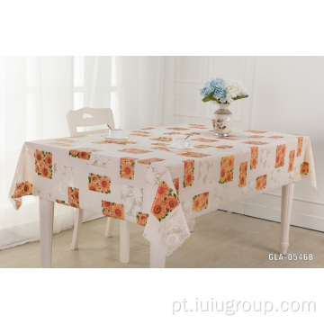 Toalhas de mesa em PVC em forma de coração com estampa toalha de mesa